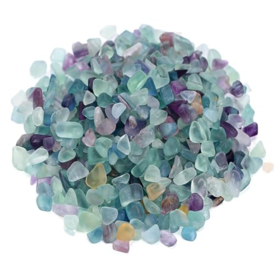 Aquarium Fish Glass - WAYBER Decoratieve Kristallen Kiezels, 1 Lb/460g