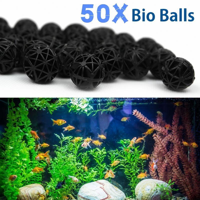 Aquarium Fish Accessories - 50 stuks 16mm aquarium biofilterballen viskom