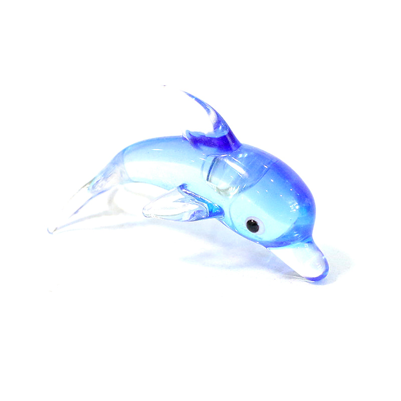 Aquarium Fish Glass - Murano Glas Dolfijn Miniatuur Beeldje Schattige