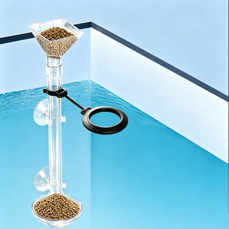 Aquarium Fish Feeder - Acryl aquarium visvoeder transparante buis telescopische
