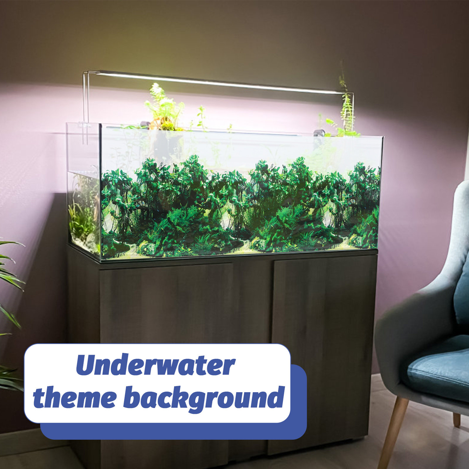 Aquarium Fish Wallpaper - Verdikt Achtergrondpapier voor Aquarium Duurzame Decoratieve