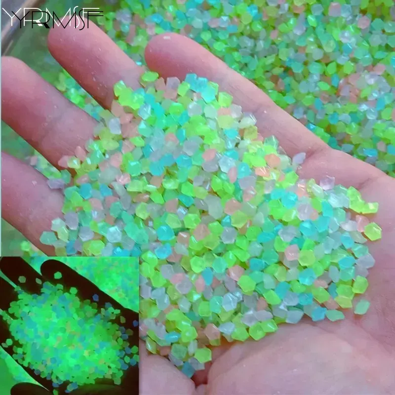 Aquarium Fish That Glow In The Dark - 1000 stks 3-5mm Lichtgevende Zand Glow
