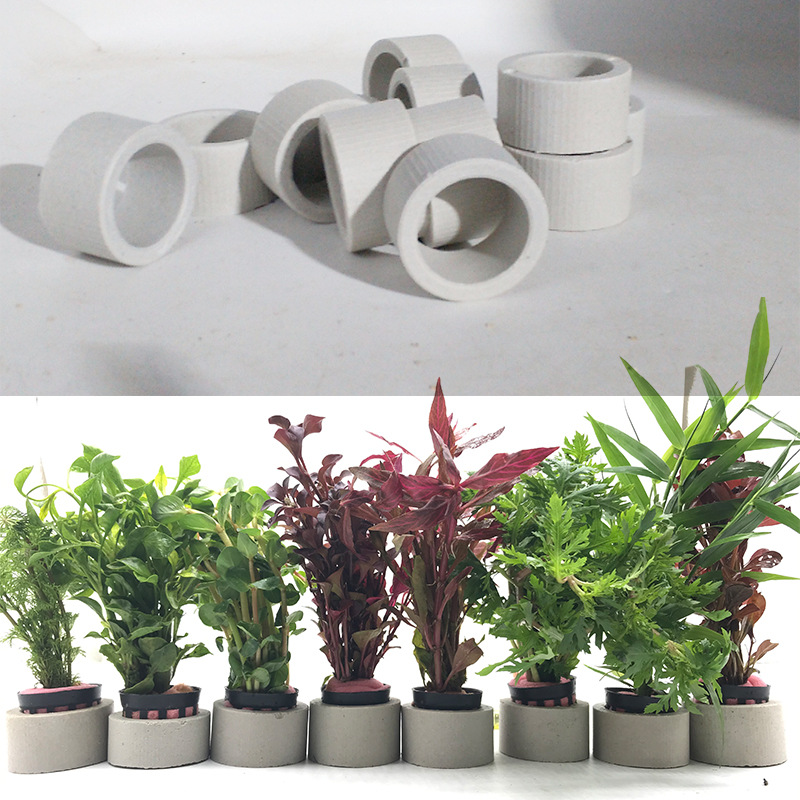 Aquarium Fish Pot - Aquariumdecoratie keramische ring, Fish Tank Plant