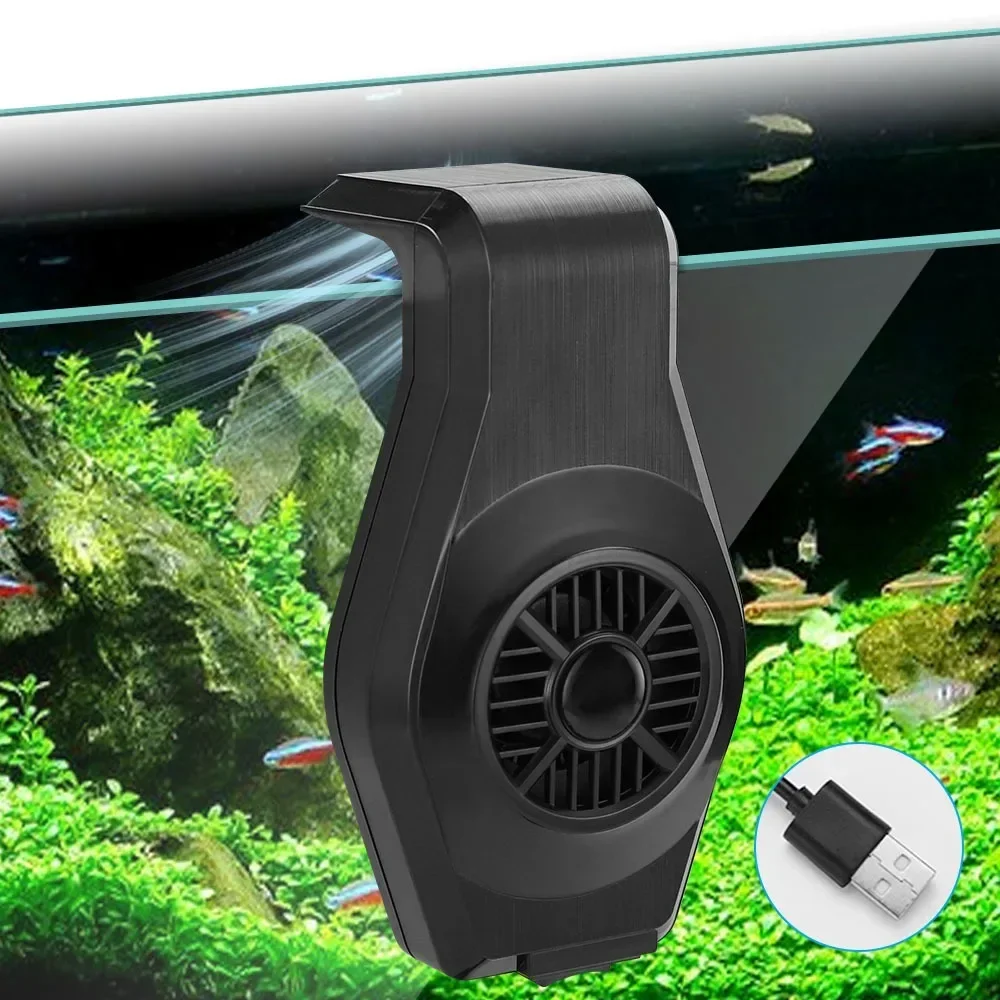 Aquarium Fish Photography - USB Aquarium Koelventilator met Snelheidsregeling, Mini
