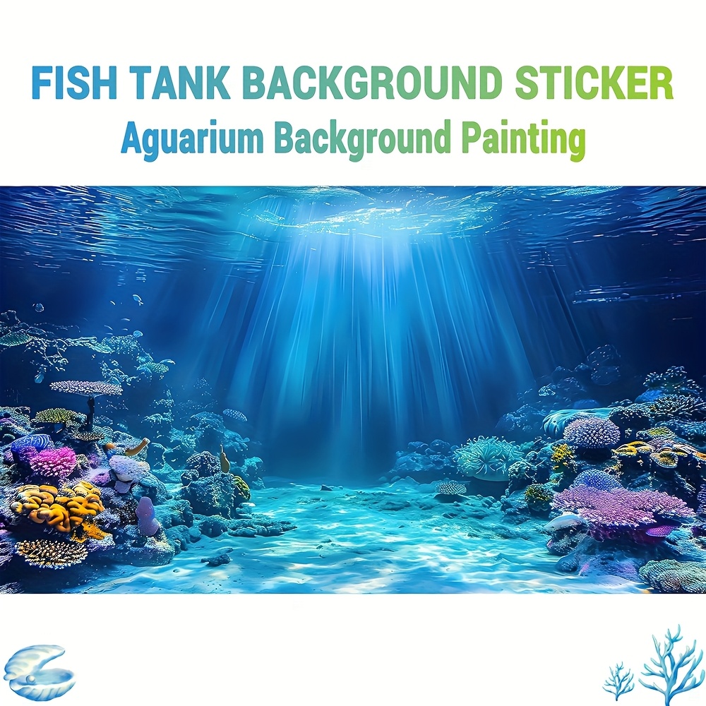 Aquarium Fish Wallpaper - Aquarium achtergrondbehang visbak sticker, geschikt voor