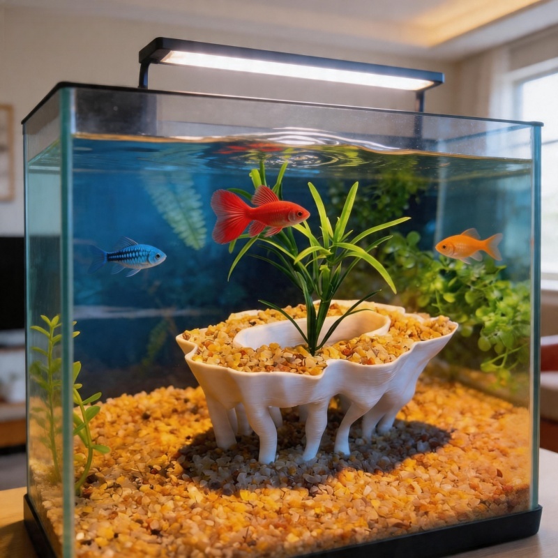 Aquarium Fish Pot - 3D-geprinte aquariumplanten in de vorm van