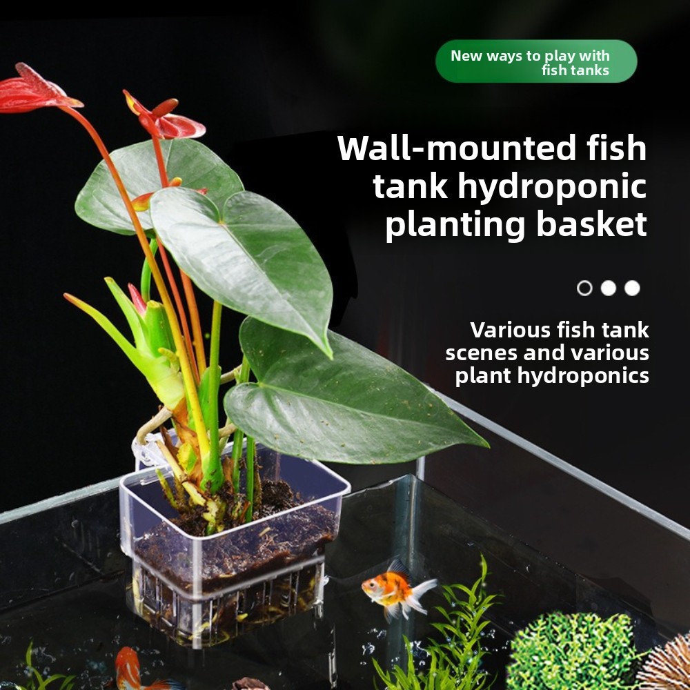 Aquarium Fish Pot - Aquarium Hydroponische Plantenmand Visbeluchting Waterplantenbak Visbak