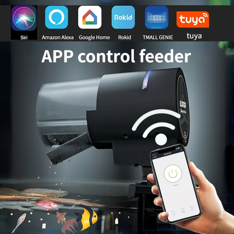 Aquarium Fish Feeder - iLONDA Nieuwe Wi-Fi Automatische Vis Feeder