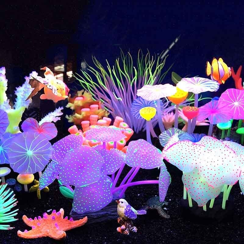 Siliconen gloeiende landschaps - Aquarium Fish Games recensie en prijs