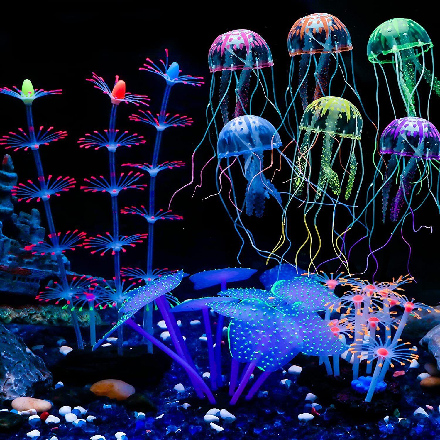 Siliconen gloeiende landschaps - Aquarium Fish Games recensie en prijs