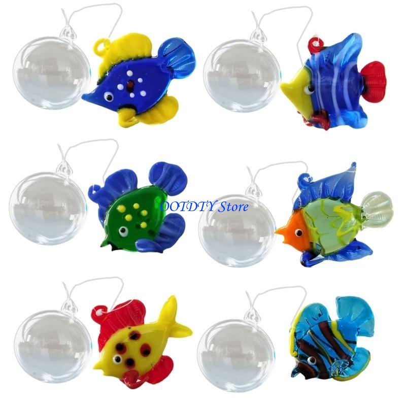 367a 6pcs kleurrijk glas drijv - Aquarium Fish Glass recensie en prijs