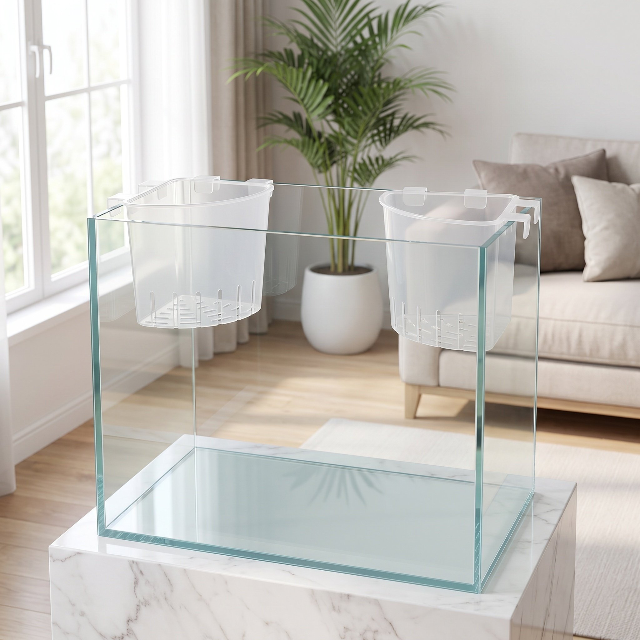 4 stuks aquarium hangende hoek - Aquarium Fish Pot recensie en prijs