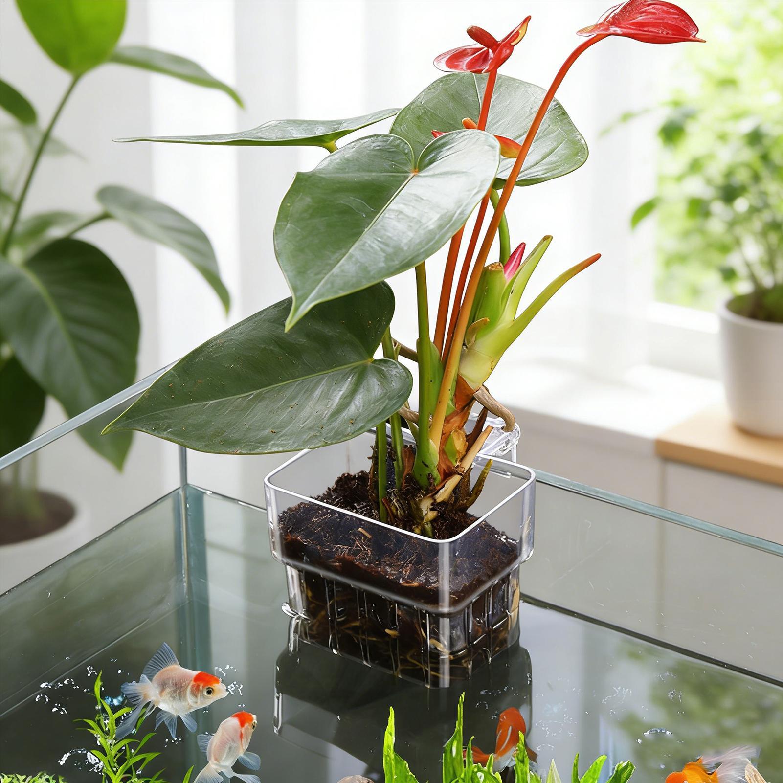 Aquariumplantenmand Transparan - Aquarium Fish Pot recensie en prijs