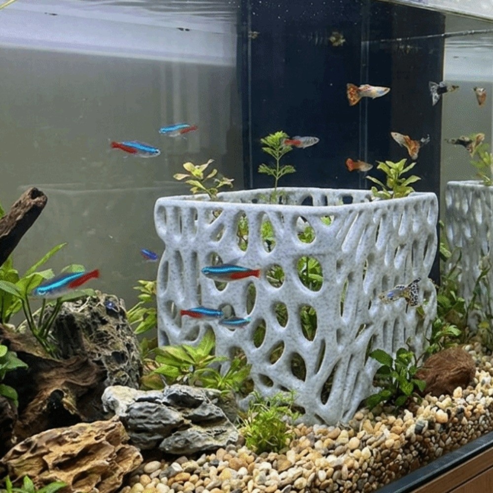3D-geprint aquarium plantenbak - Aquarium Fish Pot recensie en prijs