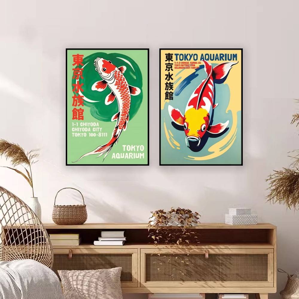 Tokyo Aquarium Koi Fish Paper  - Aquarium Fish Wallpaper recensie en prijs