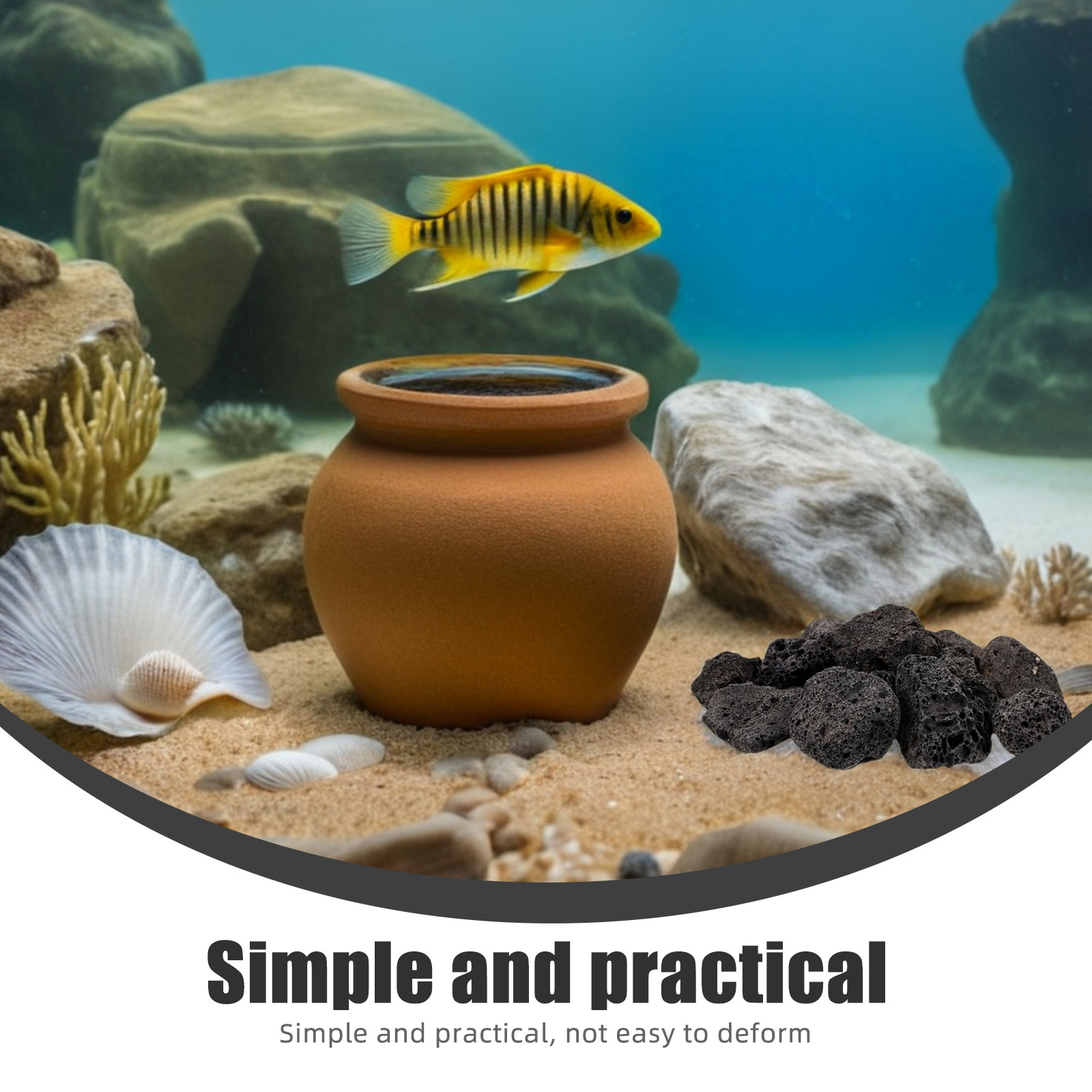 1Pack Natuurlijke vulkanische  - Aquarium Fish Pot recensie en prijs