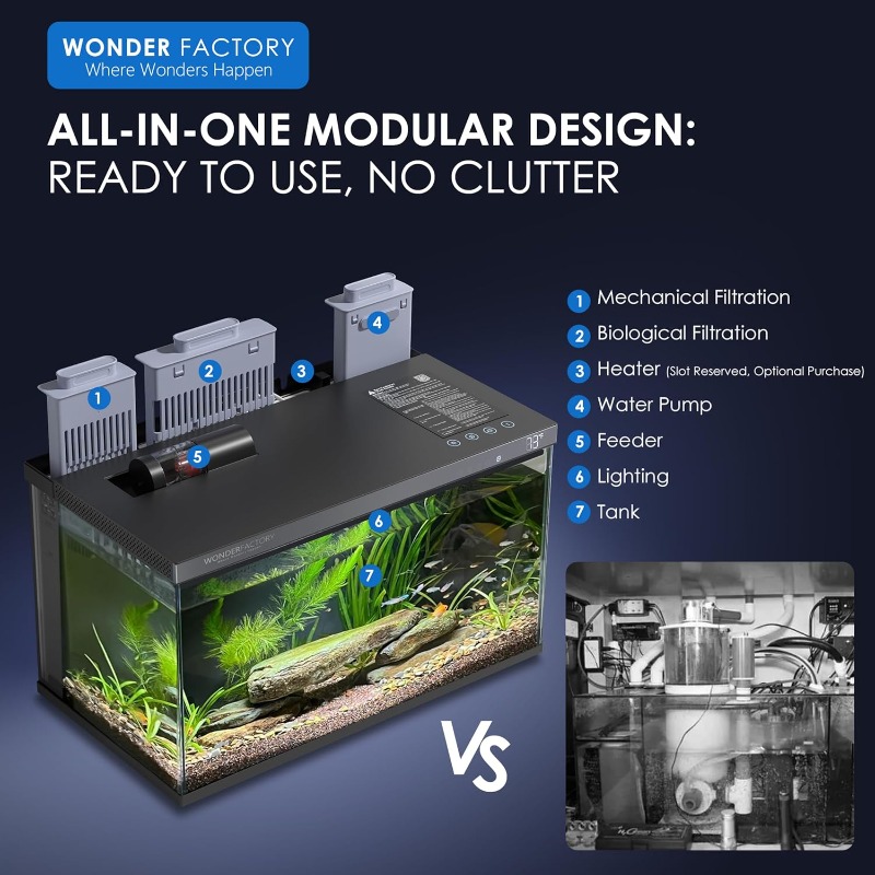 Slim Aquarium, Glazen Visbak,  - Aquarium Fish Feeder recensie en prijs